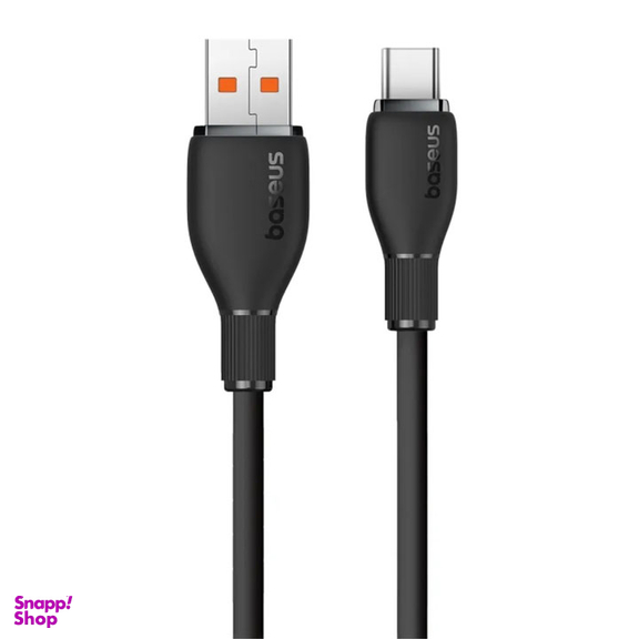 کابل دیتا 100 وات USB به Type-C بیسوس مدل Pudding Series طول 1.2 متر