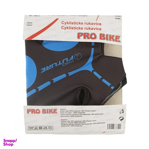 دستکش دوچرخه سواری PRO BIKE کد 40 رنگ مشکی آبی