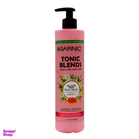 ماسک مو داخل حمام گارنیک مدل Tonic Blends خاویار چای سبز حجم 500 میلی لیتر