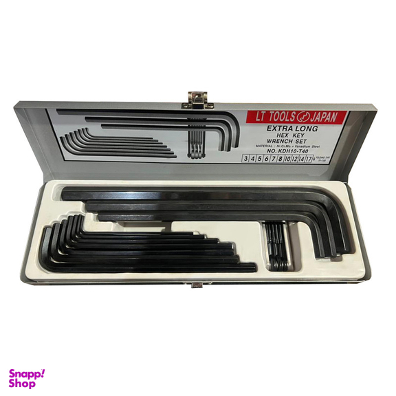 آچار آلن لایت مدل KDH10-T40 مجموعه 18 عددی