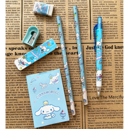 بسته لوازم تحریر طرح سینامورول نمکی کد 044 مجموعه 7 عددی