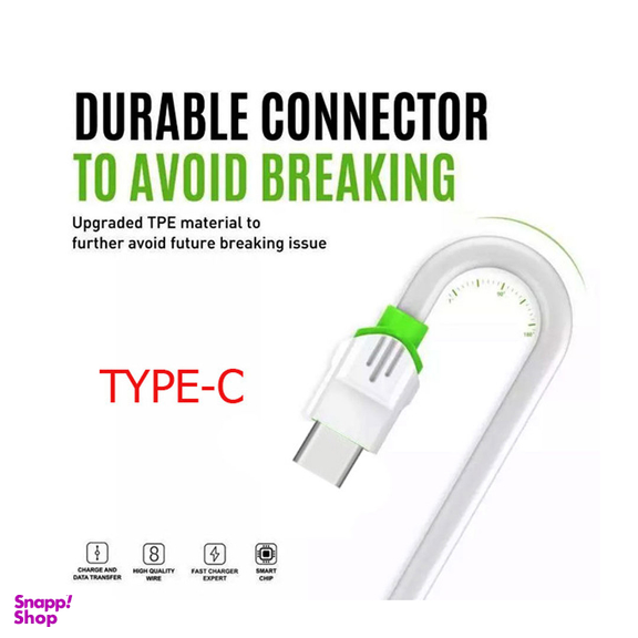 کابل تبدیل USB به TYPE-C الدینیو مدل LS34 طول 1 متر