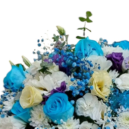 باکس گل طبیعی کد 643 رنگ سفید