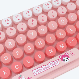 کیبورد و ماوس بی سیم مافی مدل candy fashion multicolor