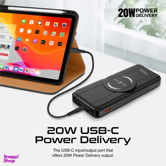 پاوربانک پرومیت مدل POWERPACK-FOLD ظرفیت 10000 میلی آمپر ساعت