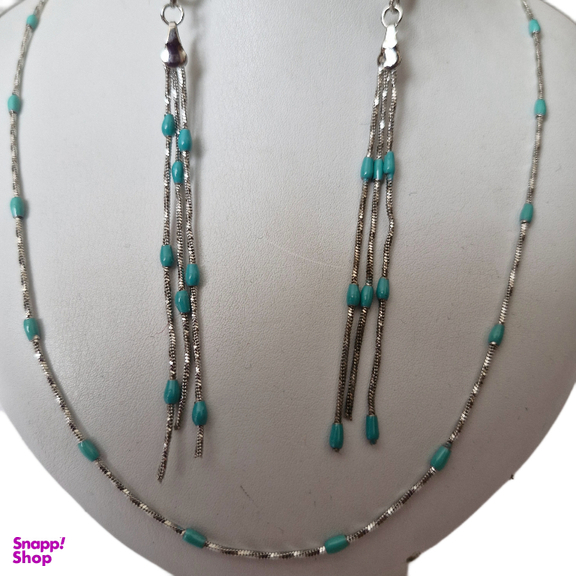 ست و نیم ست زیور زنانه فیروزه کوب کد 44