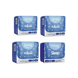 نوار بهداشتی پنبه ریز مدل شبانه بسته ۱۰ عددی مجموعه 4 عددی