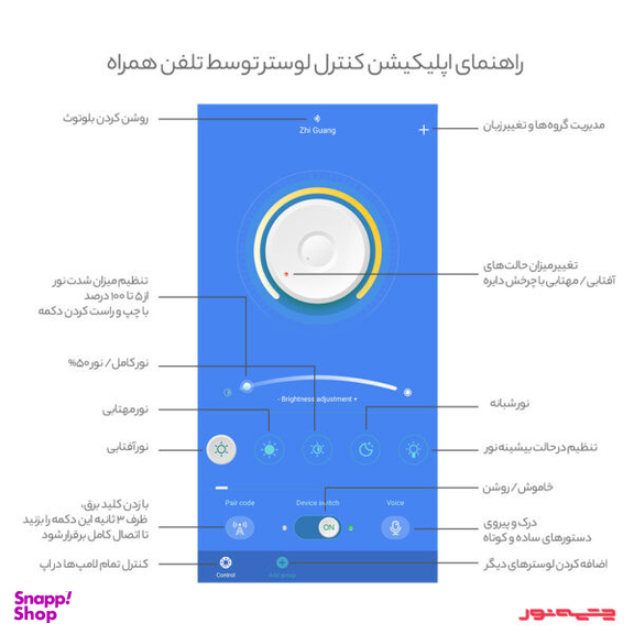 چراغ دیواری و لوستر چشمه نور کد A6336+6350