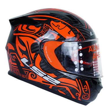 کلاه کاسکت ال اس تو مدل FF801 Scorpion Black Red به همراه کاور