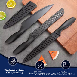 ست چاقو آشپزخانه 6 پارچه مدل 2025 کربن
