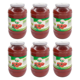 رب گوجه فرنگی طبیعی سان آیسان وزن 1500 گرم بسته 6 عددی