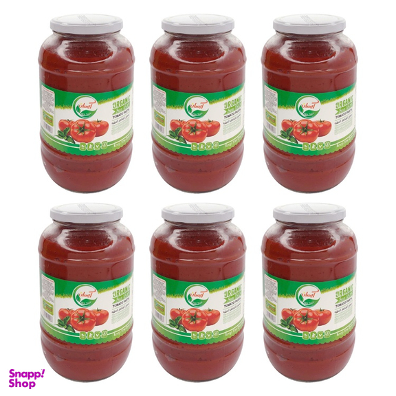 رب گوجه فرنگی طبیعی سان آیسان وزن 1500 گرم بسته 6 عددی