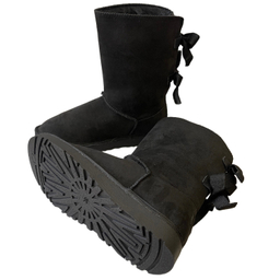 بوت زنانه طرح اگ مدل پشت بندی رنگ مشکی