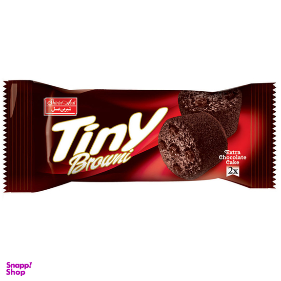 کیک کاکائویی مغزدار دوقلو شیرین عسل وزن 40 گرم