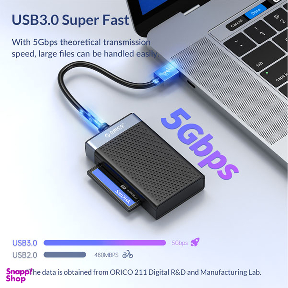 کارت خوان 4 پورت TF\SD\CF\MS اوریکو مدل CL4D-A3