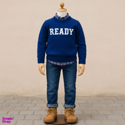 پلیور پسرانه کولزیون مدل Ready کد 125
