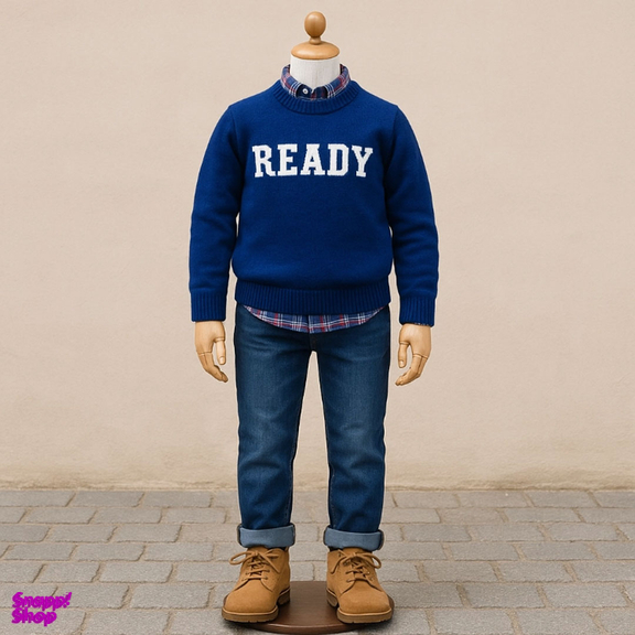 پلیور پسرانه کولزیون مدل Ready کد 125