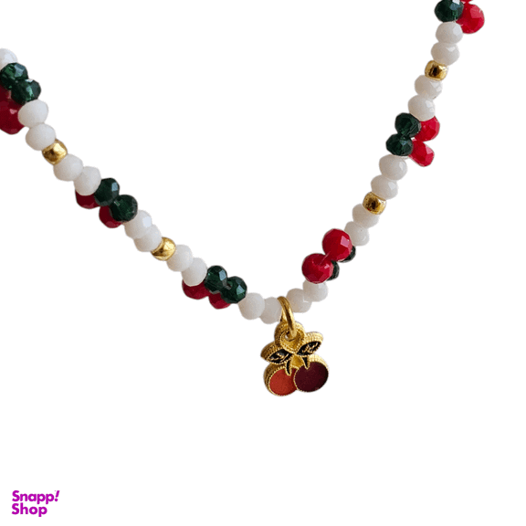 دستبند طلا 24 عیار زنانه طرح گیلاس کد C001