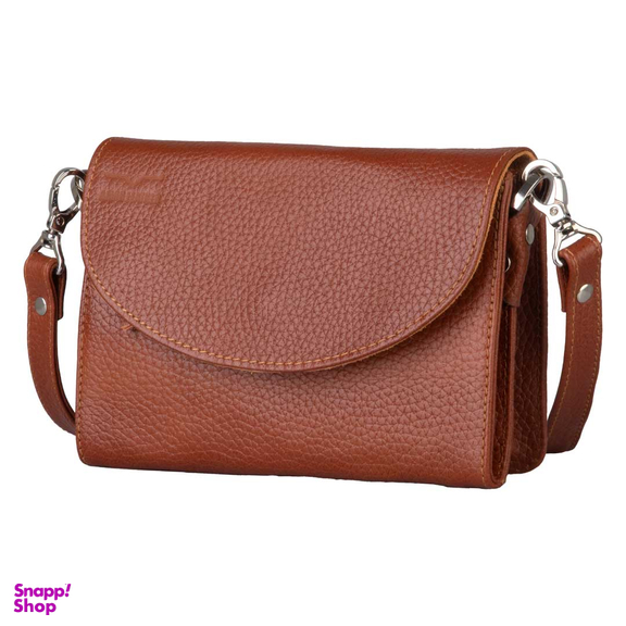 کیف دوشی چرم طبیعی زنانه آروین چرم کد AR-116