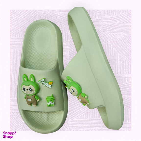 دمپایی زنانه زیتون مدل ملودی لبوبو ویانزا رنگ سبز پسته ای