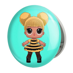 آینه جیبی خندالو طرح عروسک ال او ال LOL مدل تاشو کد 27871