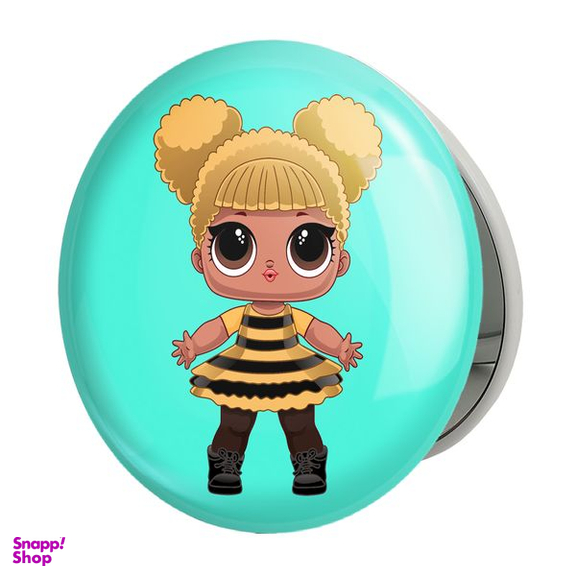 آینه جیبی خندالو طرح عروسک ال او ال LOL مدل تاشو کد 27871