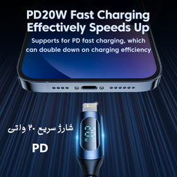کابل تبدیل Type-C به Lightning توکی مدل 20W TQ-X03 طول 1 متر