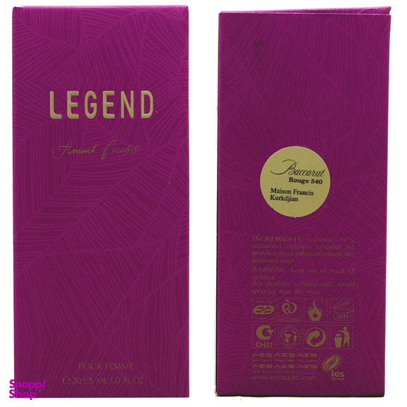 عطر جیبی زنانه عماد آرا مدل Legend Francis حجم 30 میلی لیتر