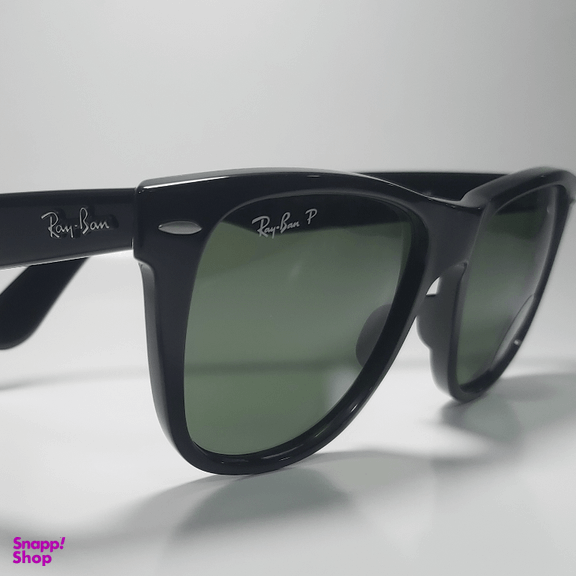 عینک آفتابی پلاریزه ری بن مدل Wayfarer کد 2140 رنگ مشکی سایز بزرگ