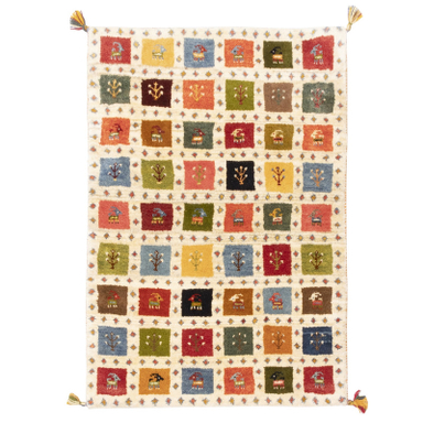 گبه دستباف سی پرشیا کد 122573 سایز 1.25x0.85 متر