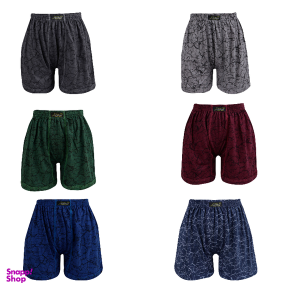 شورت مردانه پادار سپاهان مدل چاپی کد p900 بسته 6 عددی