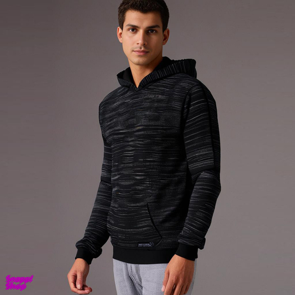 هودی مردانه 27 مدل ON کد Mr66 رنگ مشکی