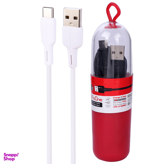 کابل دیتا فست شارژ Type-C پرووان مدل PCC385 2A طول 1 متر
