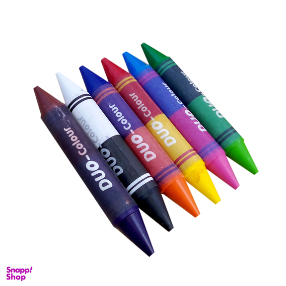مدادشمعی 12 رنگ اسکول فنس مدل wax crayons