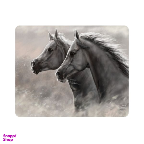 ماوس پد اطلس آبی طرح نقاشی اسب مدل T7924