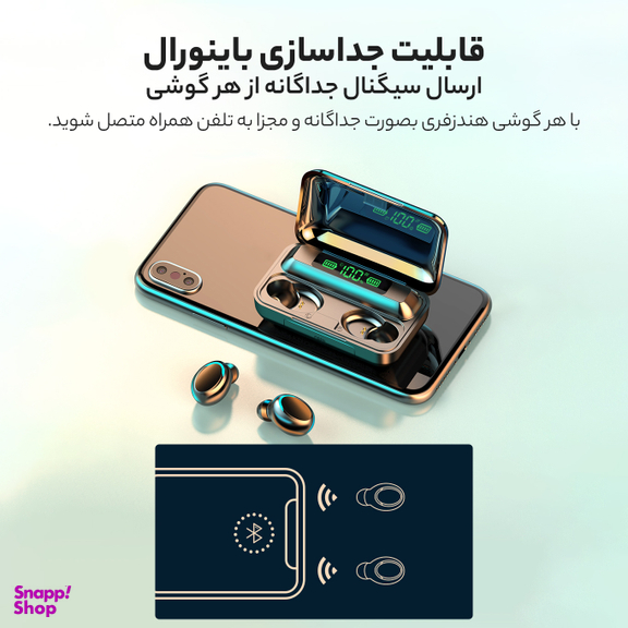 هدفون بی سیم مدل F10 TWS
