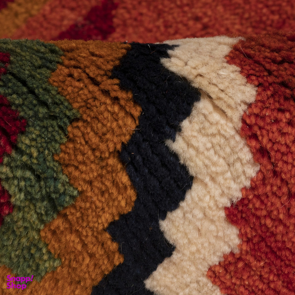 گبه دستباف کناره سی پرشیا کد 122594 سایز 2.02x1.05 متر