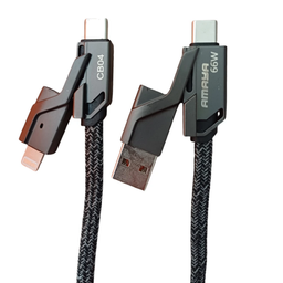 کابل شارژ Type-C/USB به Type-C/Lightning آمایا مدل CB04 طول 1 متر