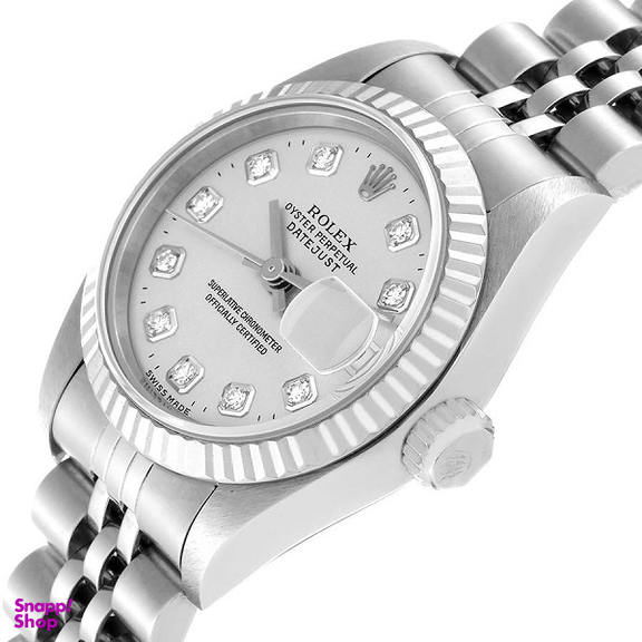 ساعت عقربه ای زنانه طرح رولکس مدل Datejust کد 000018