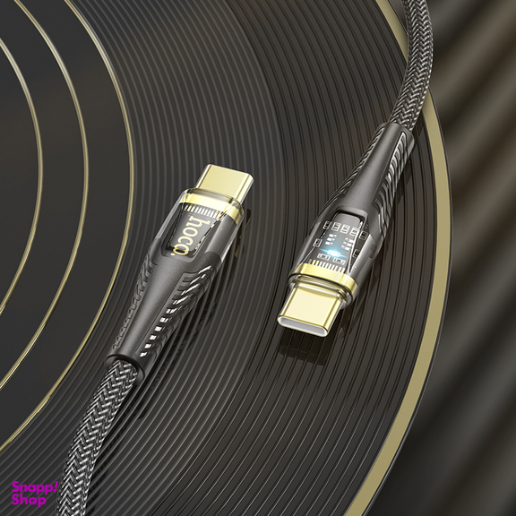 کابل شارژ 60 وات Type-C هوکو مدل U121 طول 1.2 متر