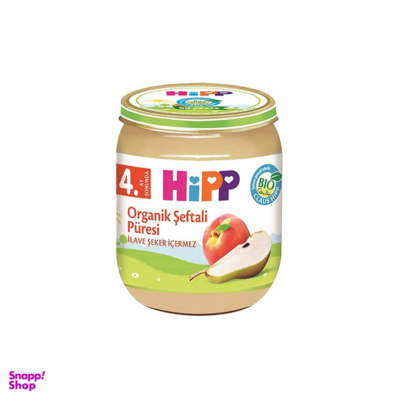 پوره میوه هلو و گلابی هیپ حجم ۱۲۵ گرم