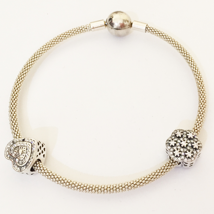 دستبند نقره زنانه گیرا کد pandora-G617