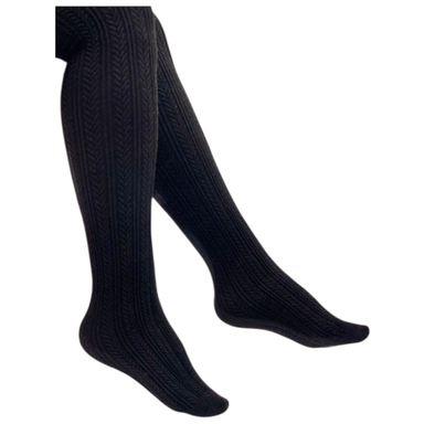 جوراب شلواری زنانه طرح پنتی مدل گندم کد P-1 رنگ مشکی