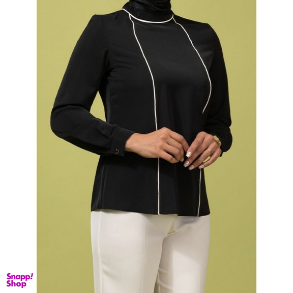 بلوز زنانه برنس مدل سوده رنگ مشکی