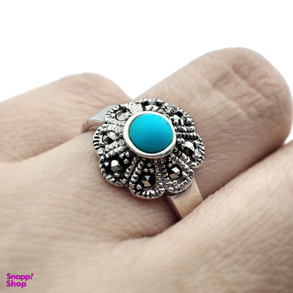 انگشتر نقره زنانه مدل فلاور کد 12371