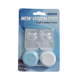 لنز چشم پرو نیو ویژن رنگ سبز آبی روشن شماره 29 به همراه جالنزی