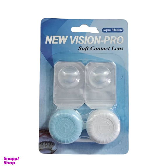 لنز چشم پرو نیو ویژن رنگ سبز آبی روشن شماره 29 به همراه جالنزی