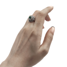 انگشتر نقره زنانه کد 12375