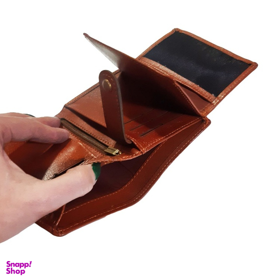 کیف پول نیم کتی چرم طبیعی کد 508