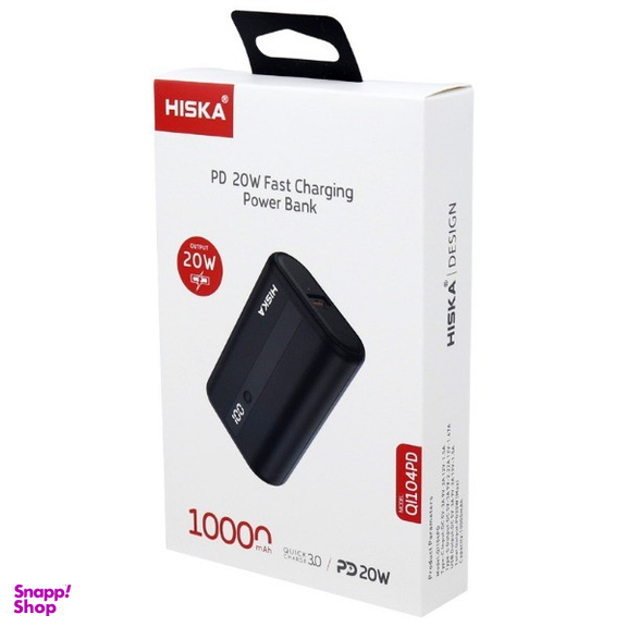 پاوربانک هیسکا مدل QI104PD ظرفیت 10000 میلی آمپر ساعت